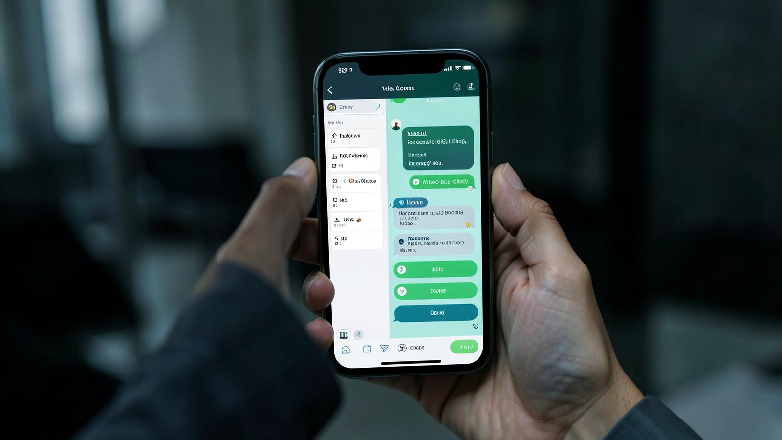 Comparação entre um chatbot com menu de opções e um atendimento por inteligência artificial no WhatsApp
